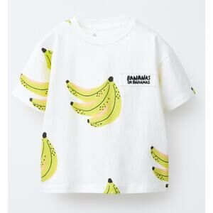 ZARA Bananas in Bahamas Boxy Tee Size 3